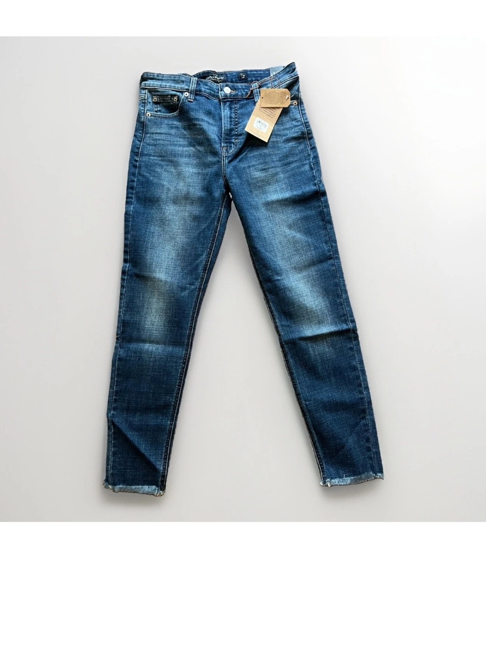 Lucky Brand Bridgette Skinny Jean NWT Size 8/29 Frayed Hem Ankle
